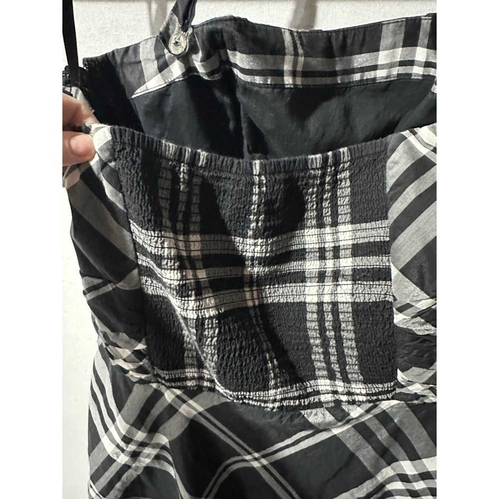 White House Black Market Plaid Mini Dress Strapless Sweetheart 12 - Picture 8 of 8
